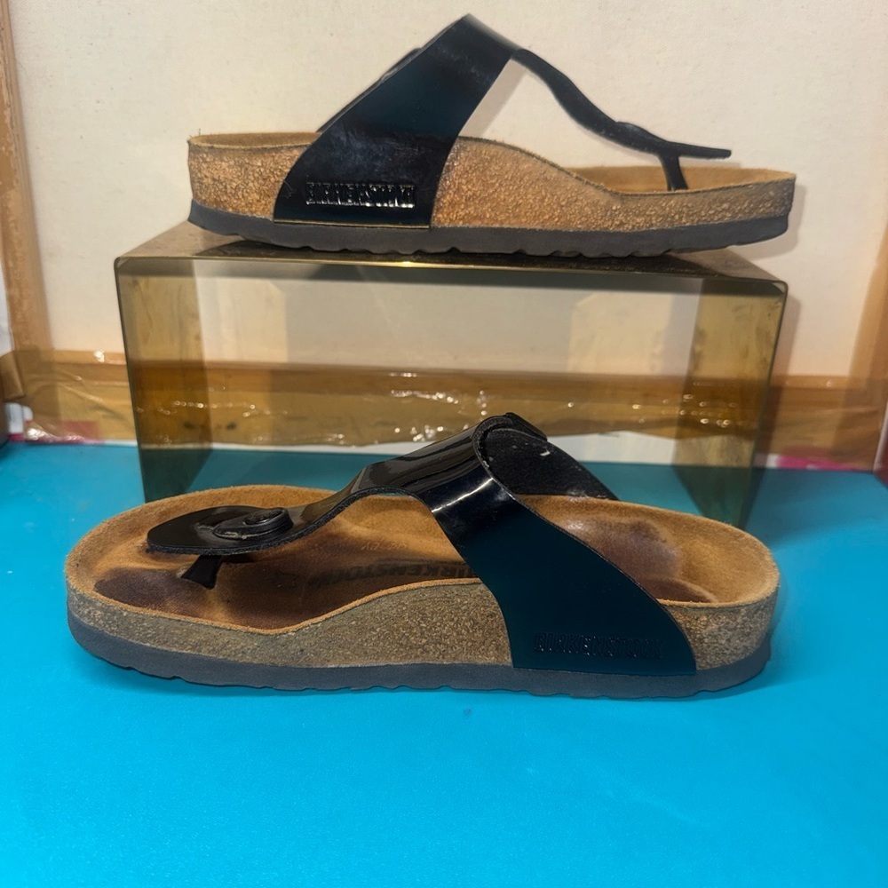 Birkenstock Black and Brown Sandals